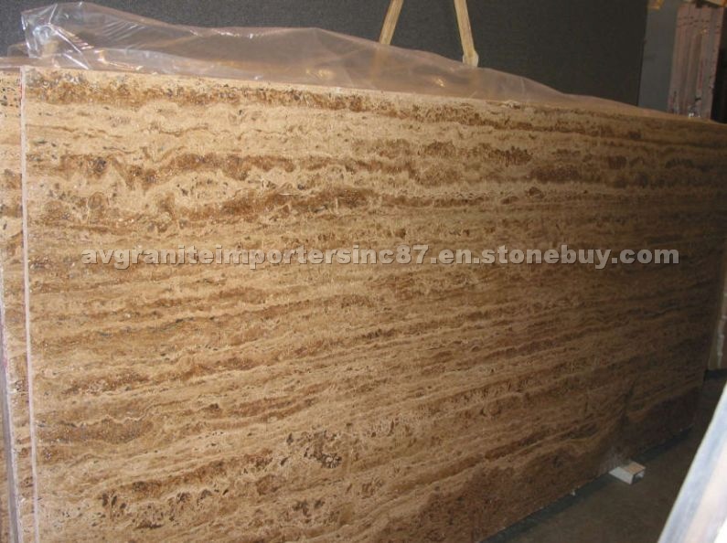 Travertino Noche slabs