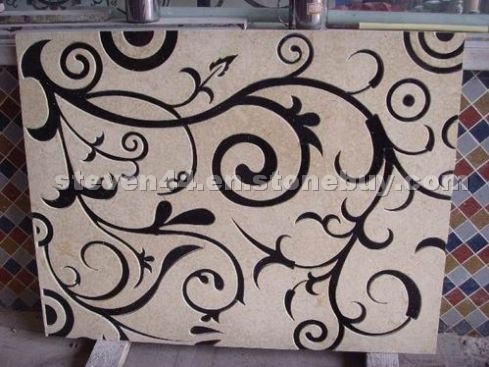 Water Jet Marble Medallion Pattern