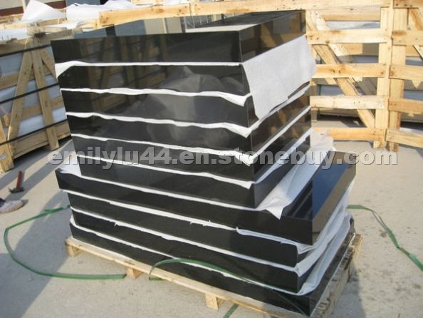 Mongolia Black Granite Tombstone