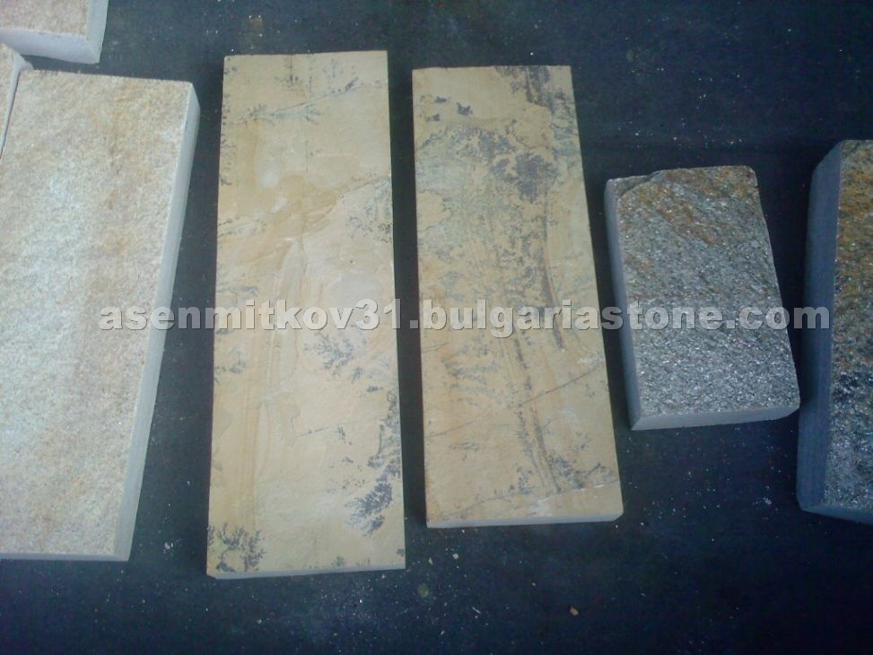 Shaped stone cladding