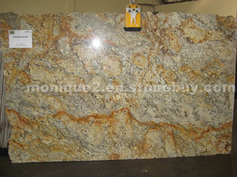 Golden Silver granite slabs