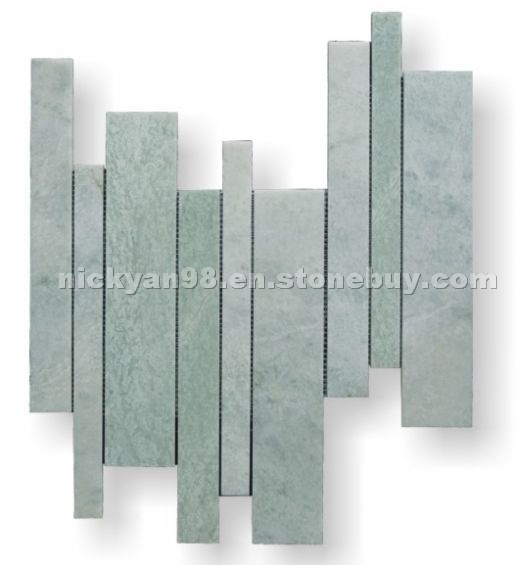 Culture Brick Mosaic- Green opal