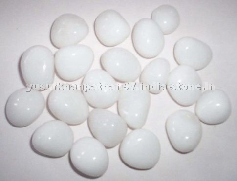 Snow Quartz Tumbled Stones