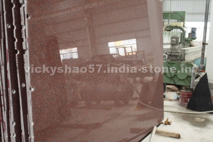 Imperial Red granite big slabs