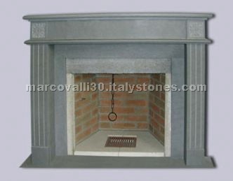 Pietra Serena Fireplace