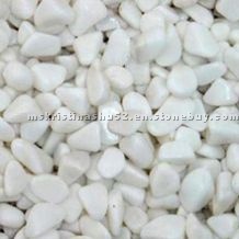 pebble stone - white natural color