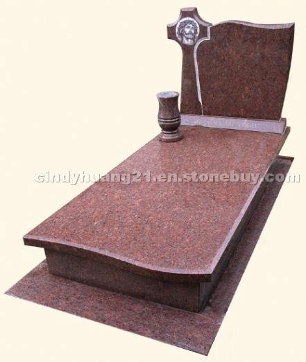 Red Granite Tombstone