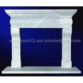 White Marble Fireplace