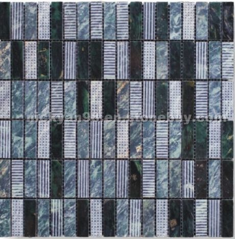 Bluetooth marble mosaic - verde marble