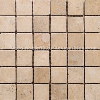 Caspian Pink Travertine Mosaic
