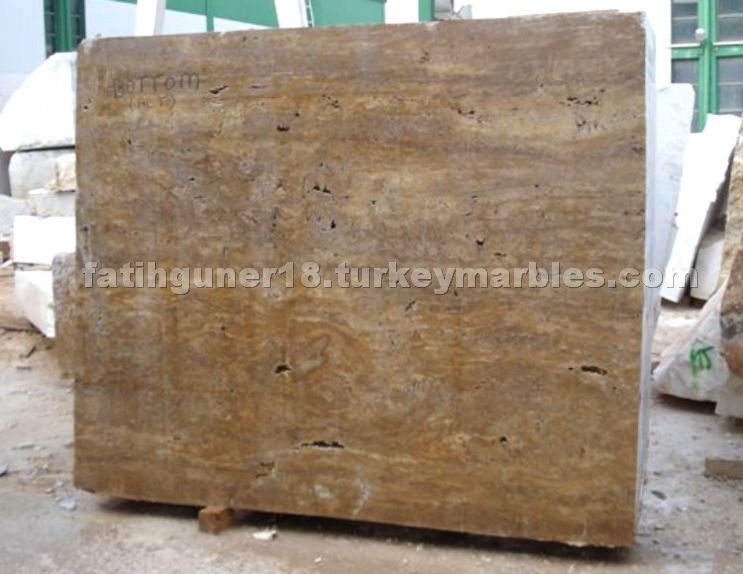 Gold Noche Travertine Blocks