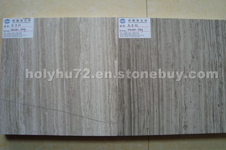 Wooden grey marble
