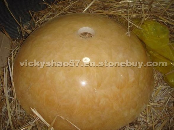 Honey yellow sinks marble