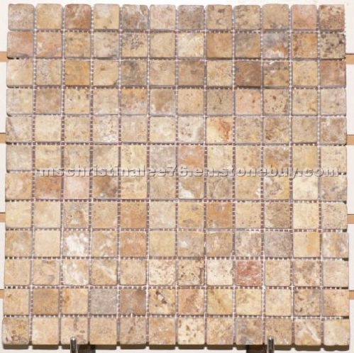 Tumbled Travertine Mosaic