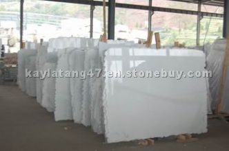 white marble slabs