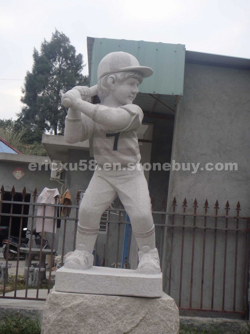 Baseball Boy Sculpture Statue