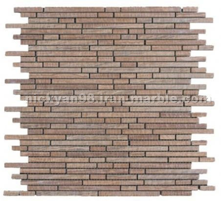 Brown marble mosaic