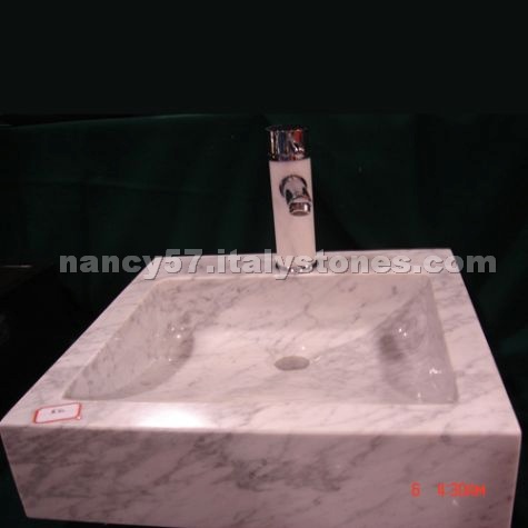 Carrara white sink
