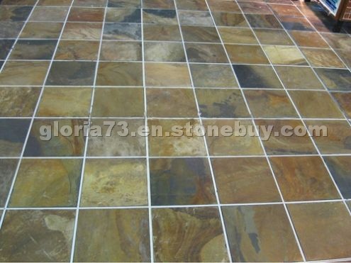 Rusty flooring slate tile
