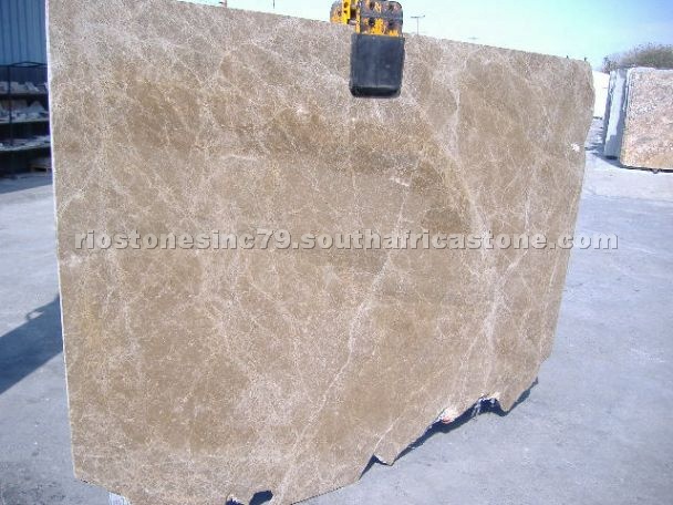Golden Emperador marble slab
