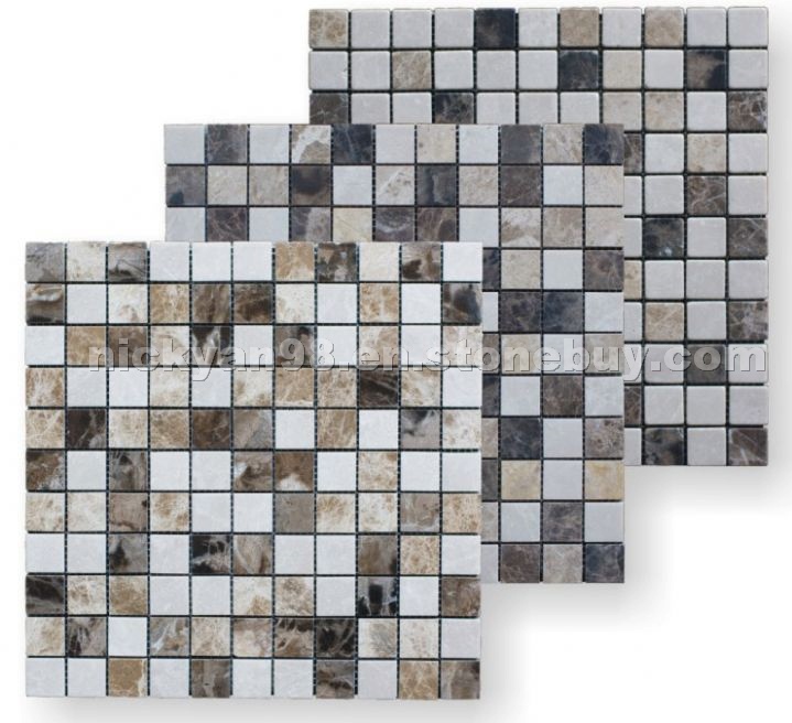 Marble mix brown mosaic
