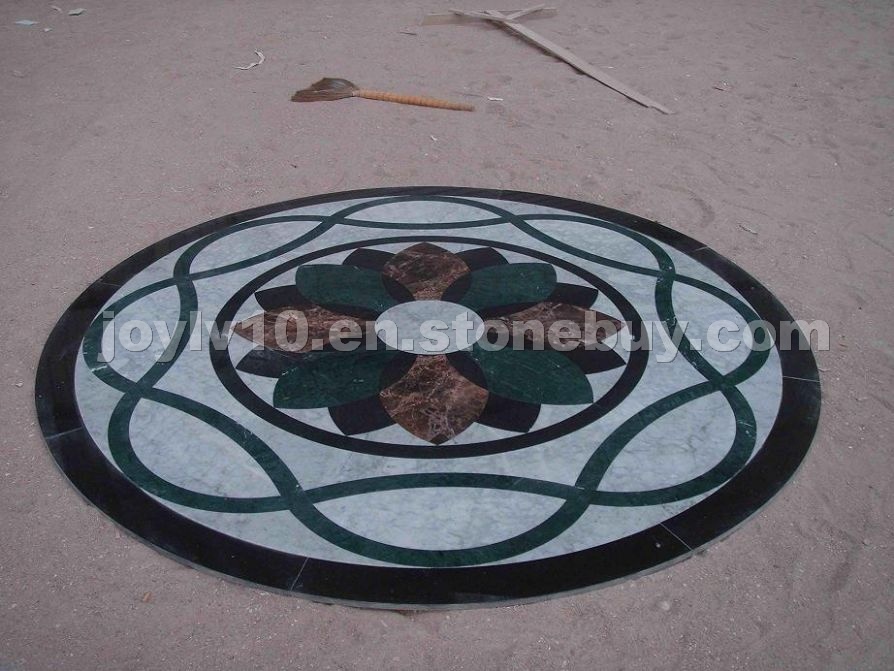 Mosaic, Waterjet Medallion Mosaic, Waterjet Medallion