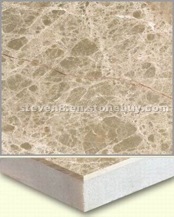 light emperador marble composite with ceramic tile