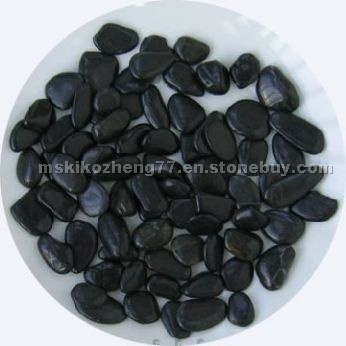 Black pebble stone, river pebble stone