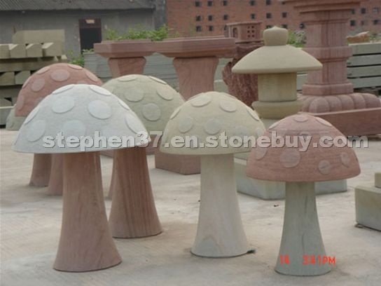 Mushroom Stone Carved