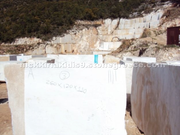 Volakas marble blocks
