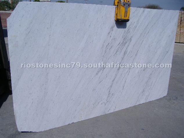 White Carrara marble slab
