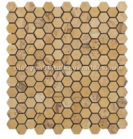 Giallo Travertine Mosaic
