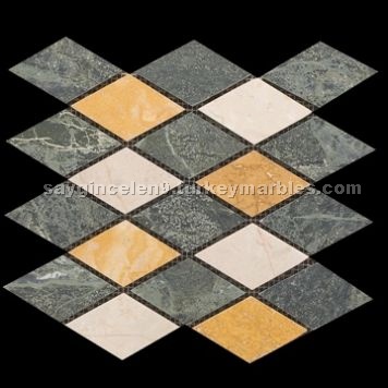 Green Yellow Beige Marble