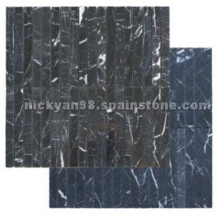 Nero Marquina Marble Mosaic