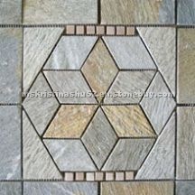 mosaic slate stone - gray natural color