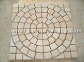 Yellow limestone paving stone 1