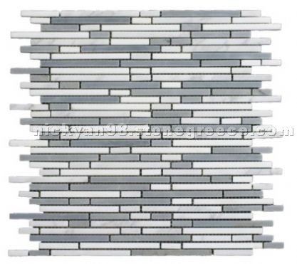 Grey marble mosaic