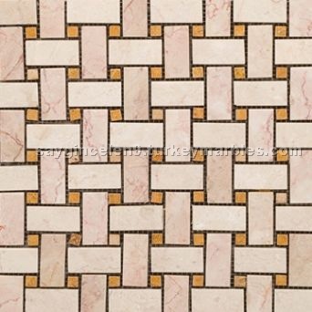 Bilecik Beige -Golden Marble Mosaic