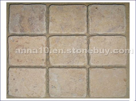 Yellow limestone paving stone 2