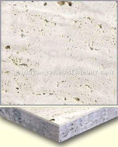White Travetine with granite