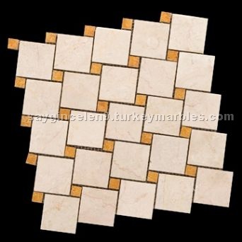 Bilecik Beige Golden Marble Mosaic