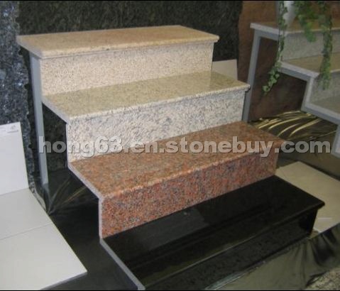 Granite Tiger Skin, Maple Red Staircase