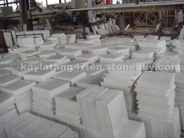 Crystal white marble