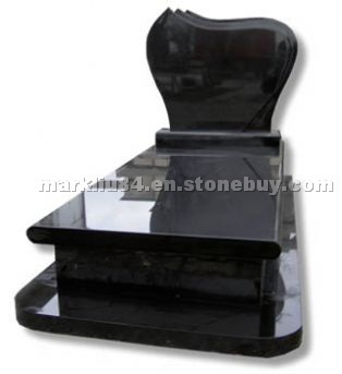 shanxi black granite tombstone