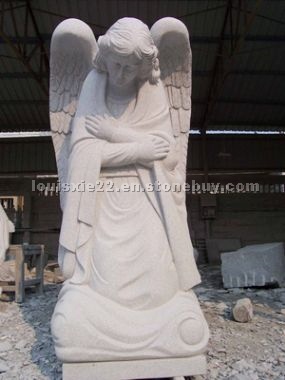 Marble sculpture angel
