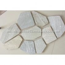 garden stone-meshwork - white natural color