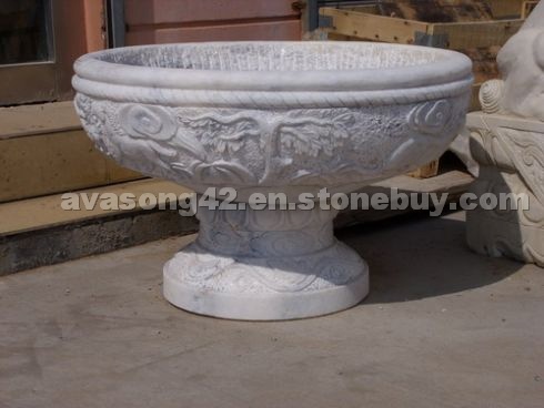 marble flower-pot