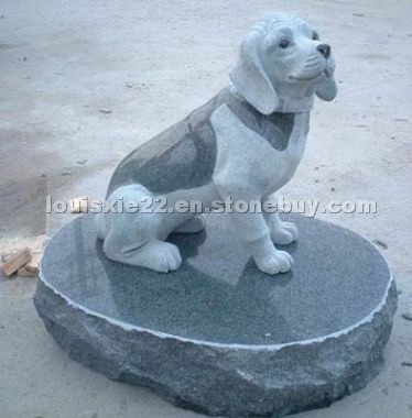 Stone carving (dog)