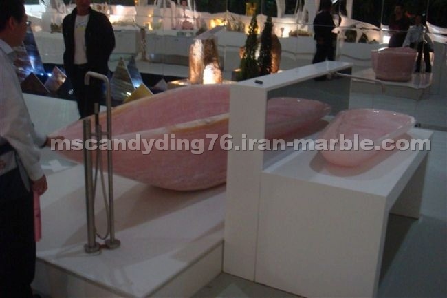 Pink Onyx Bath Tub