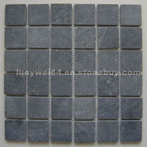 black slate mosaic